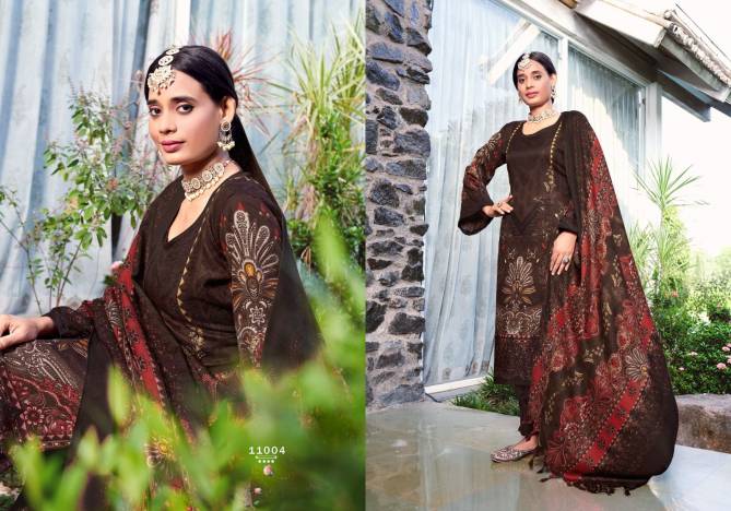 Radhe Kashmir Ki Kali Vol 11 Printed Pashmina Dress Material